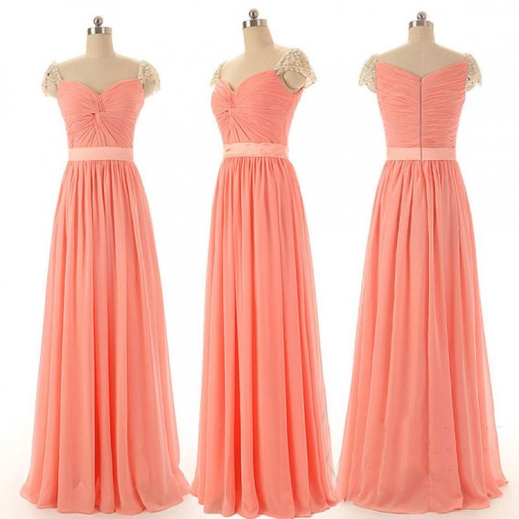 light coral bridesmaid dresses