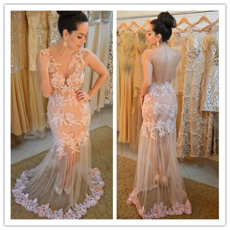 See through Prom Dresses