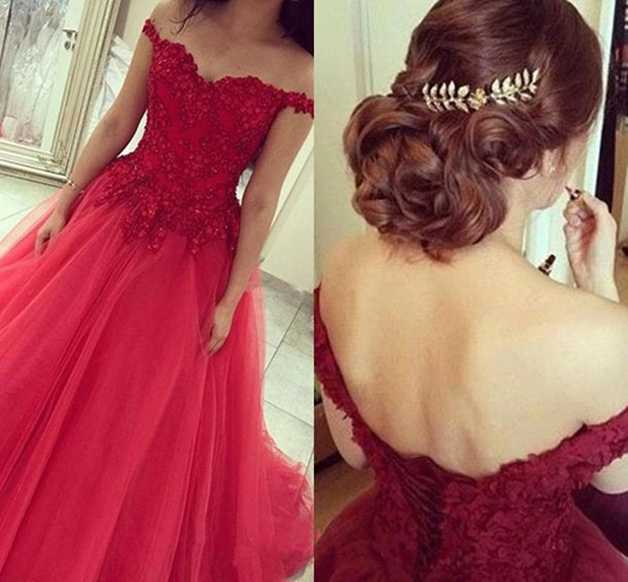 Red Poofy Prom Dresses