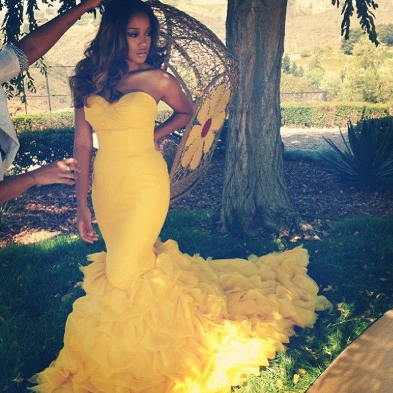 Long tail prom clearance dresses