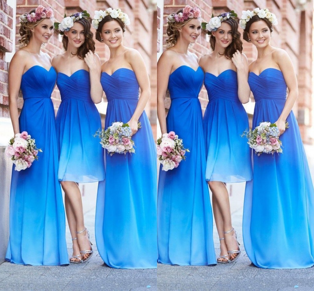 Blue summer wedding dresses store
