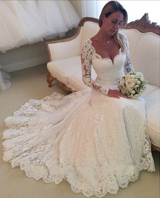 vintage style wedding dresses with sleeves