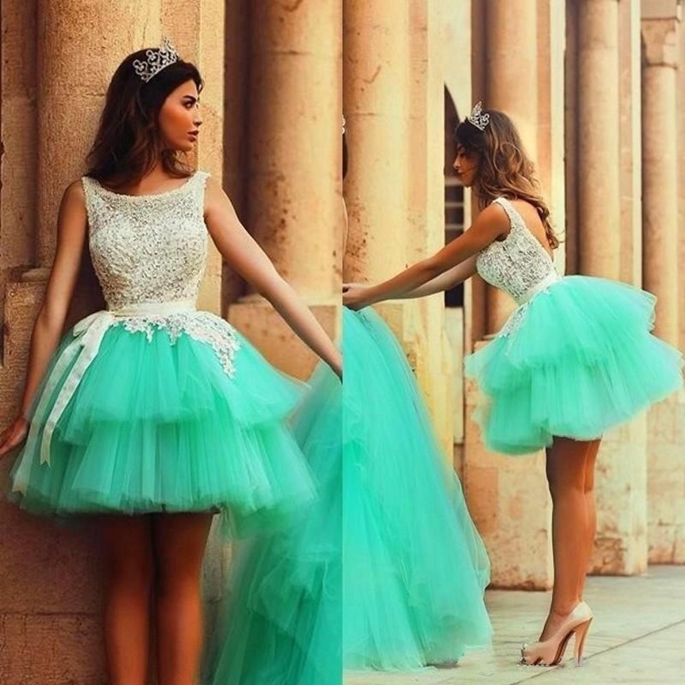 Cute short cheap puffy dresses
