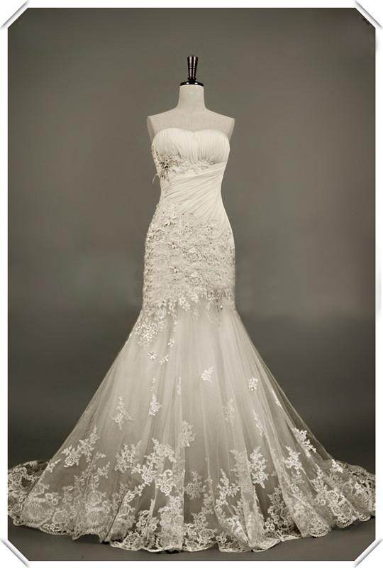 mermaid gown with tulle skirt
